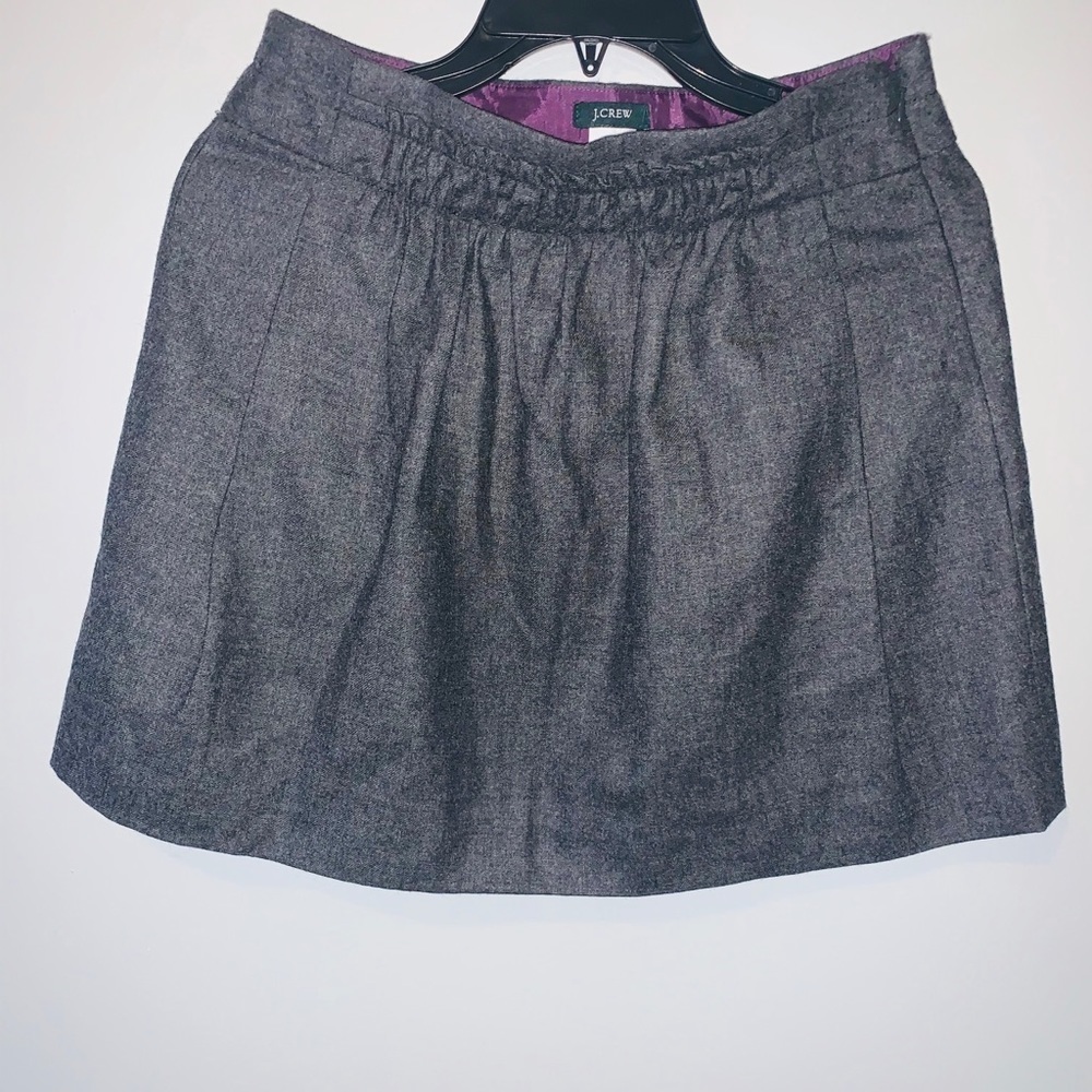 J Crew Wool-blend sidewalk skirt003